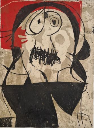 Aguafuerte Miró - La commedia dell'arte VII 