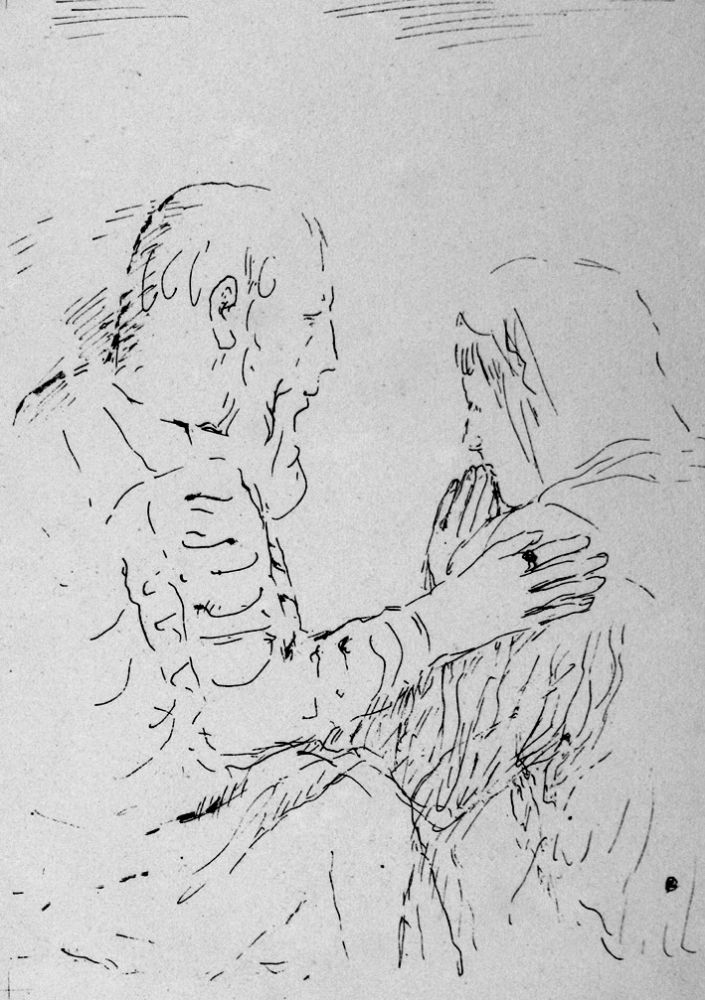 Litografía Bonnard - La confessione