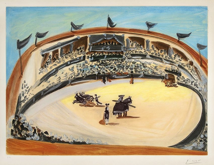 Aguatinta Picasso - La Corrida (The Bullfight)