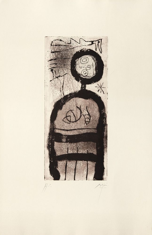 Grabado Miró - La créole