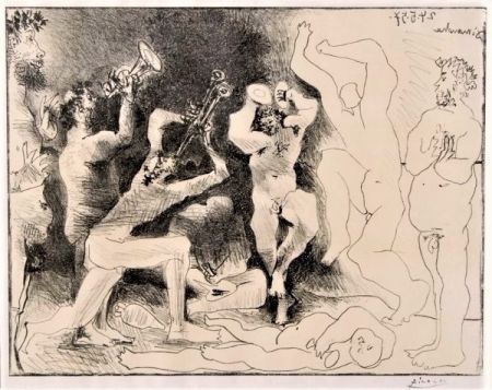 Litografía Picasso - La Danse des Faunes