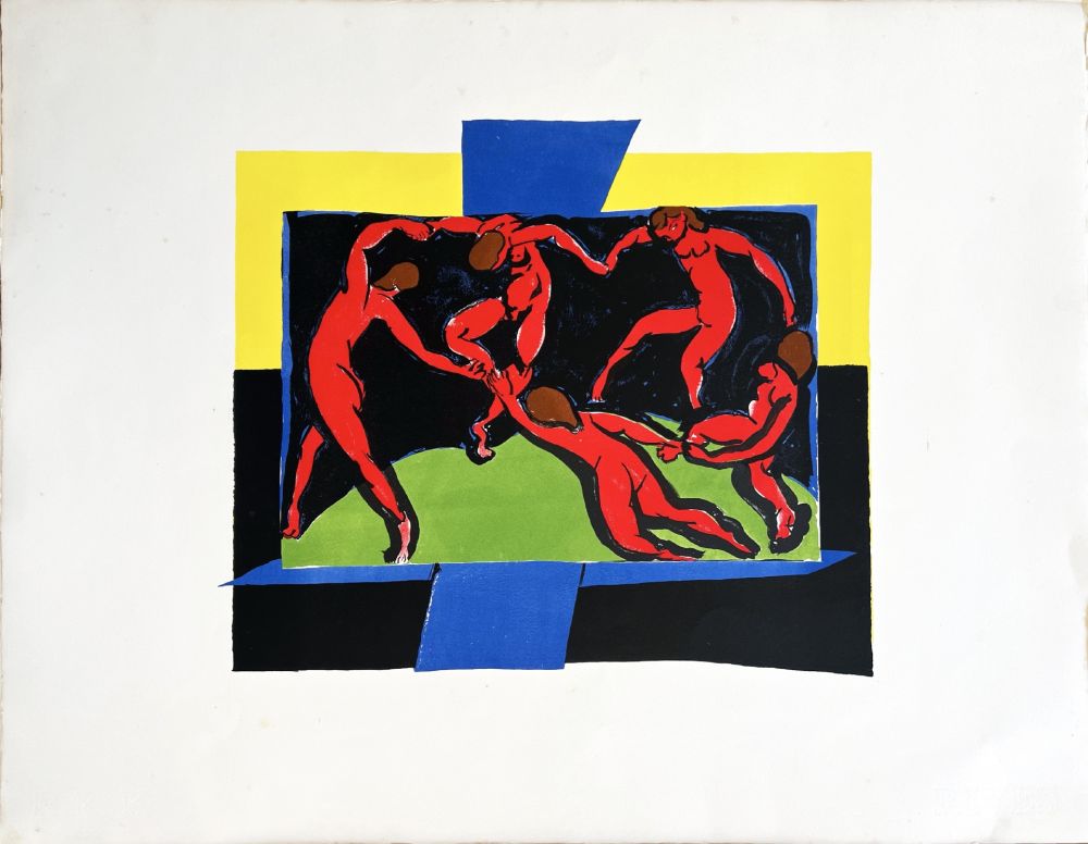 Sin Técnico Matisse - LA DANSE. Lithographie sur Arches (1938).