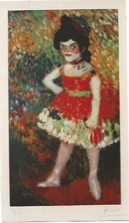 Litografía Picasso - La Danseuse Naine (La anana)