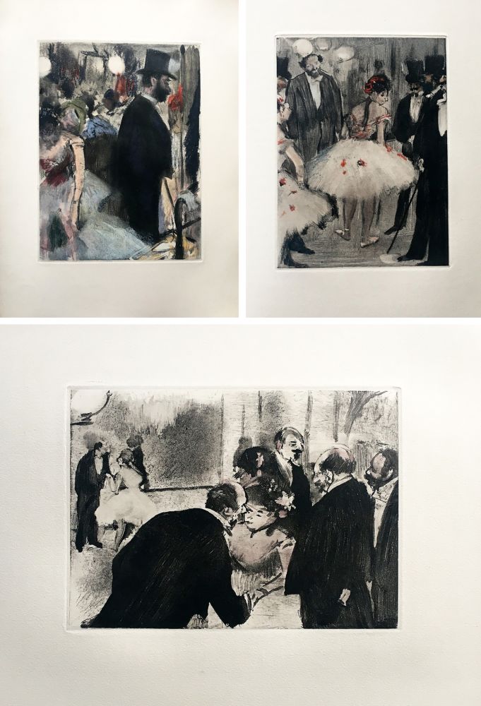 Libro Ilustrado Degas - LA FAMILLE CARDINAL. Illustré d'un portrait et de 32 monotypes en noir et en couleurs par EDGAR DEGAS