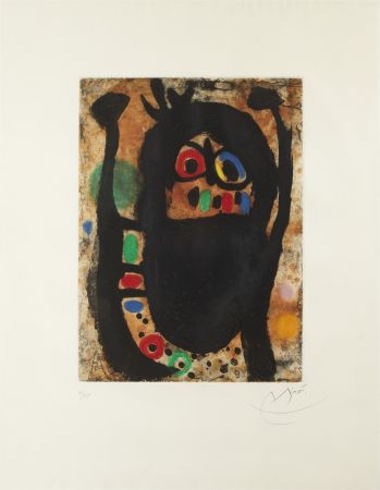 Aguafuerte Y Aguatinta Miró - La Femme aux Bijoux