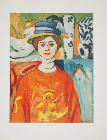 Litografía Matisse - La femme aux yeux verts