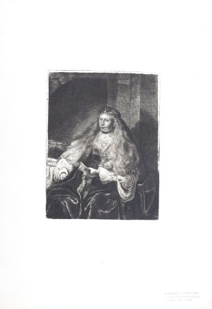 Heliograbado Rembrandt - La Femme de Rembrandt