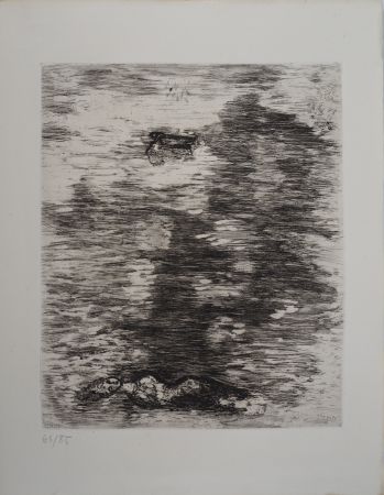 Grabado Chagall - La femme noyée