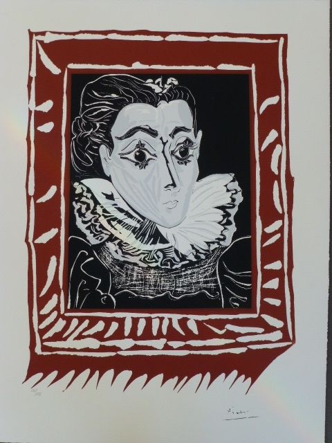 Litografía Picasso (After) - La femme à la fraise 