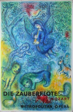 Litografía Chagall - La Flute Enchantèe - Die Zauberflöte