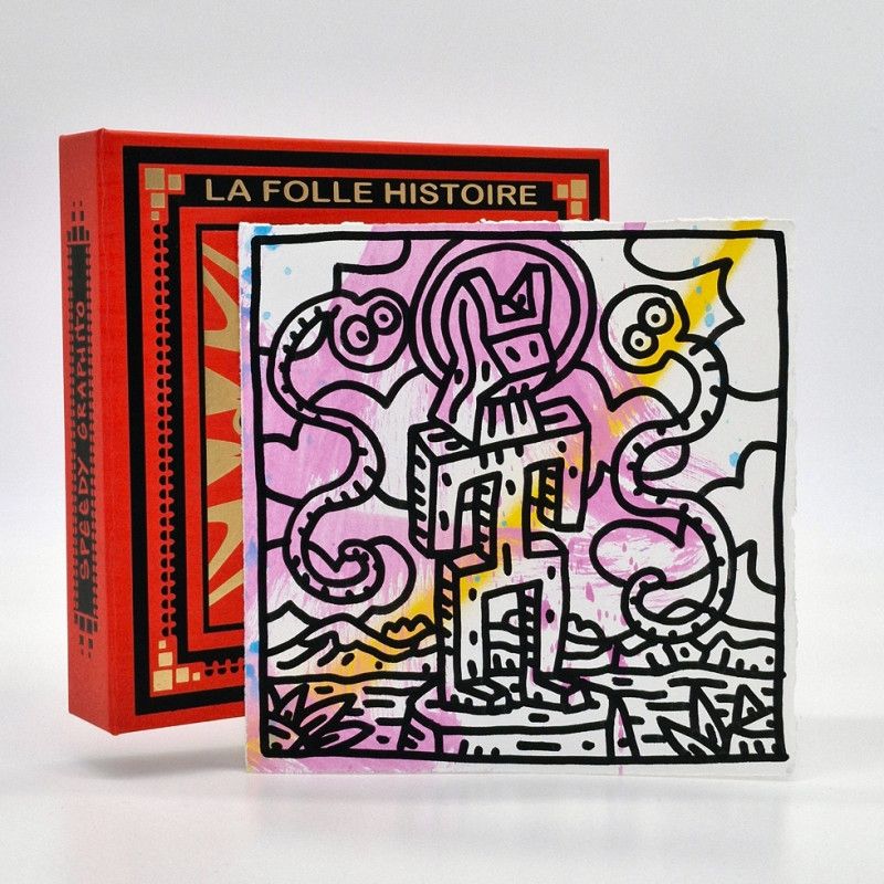 Libro Ilustrado Speedy Graphito - LA FOLLE HISTOIRE DE L'ART / Coffret + Original + Gravure