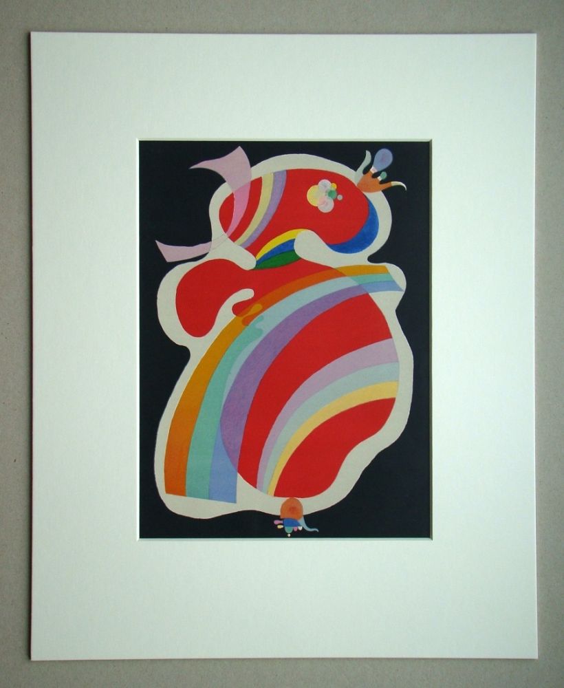 Litografía Kandinsky - La Forme Rouge - 1938