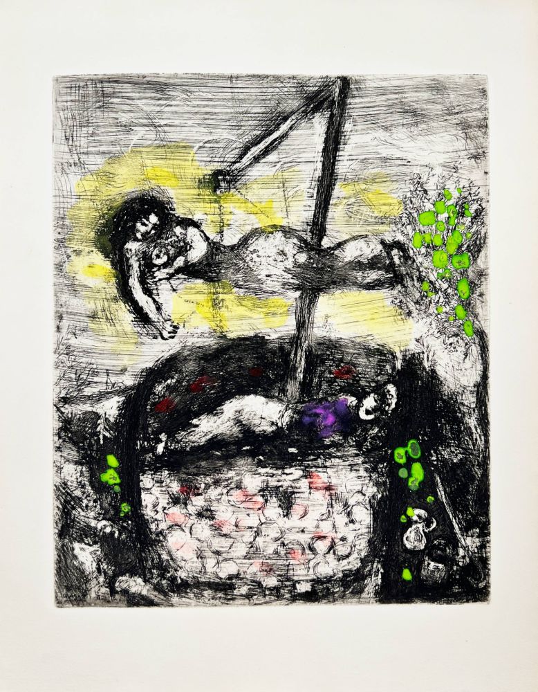 Aguafuerte Chagall - La Fortune et le Jeune Enfant