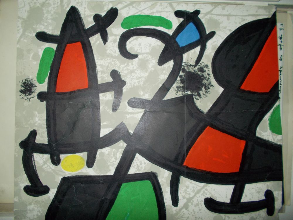 Litografía Miró - La fusée