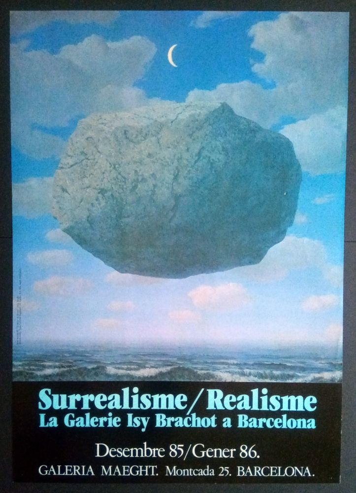 Cartel Magritte - LA GALERIE ISY BRACHOT A BARCELONA - MAEGHT 1986 