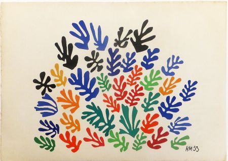 Litografía Matisse - LA GERBE. Lithographie sur vélin d'Arches (1953)