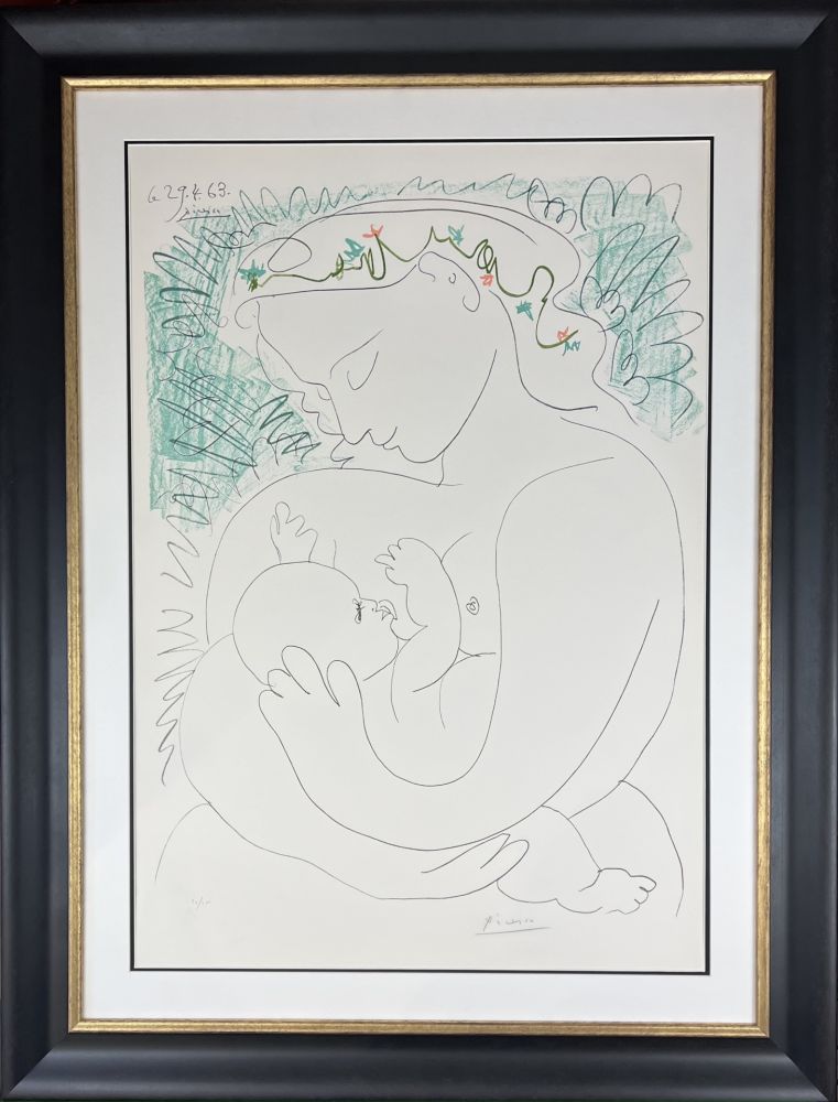 Litografía Picasso - La Grande Maternité