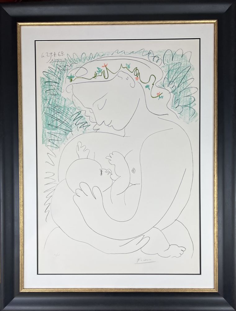 Litografía Picasso - La Grande Maternité