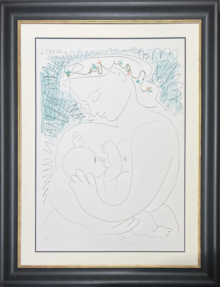 Litografía Picasso - La Grande Maternité, 1963