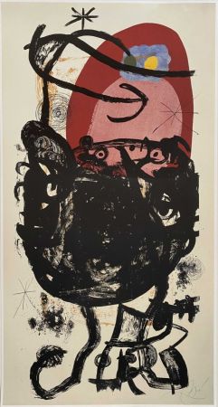 Cartel Miró (After) - La Guerrière De Cent Ans