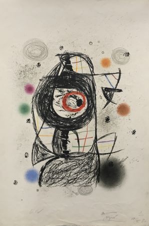 Litografía Miró - La Jalouse