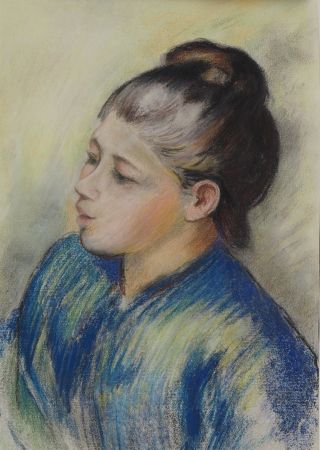 Litografía Renoir - La jeune fille au chignon