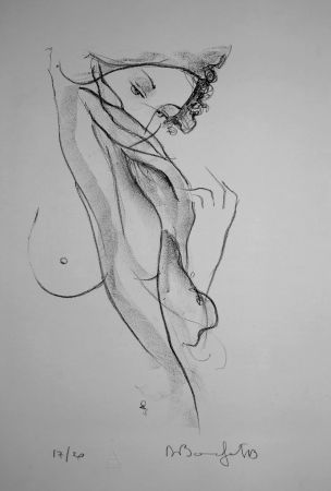 Litografía Bonnefoit - La jeune Fille au voile / The Girl with a Veil