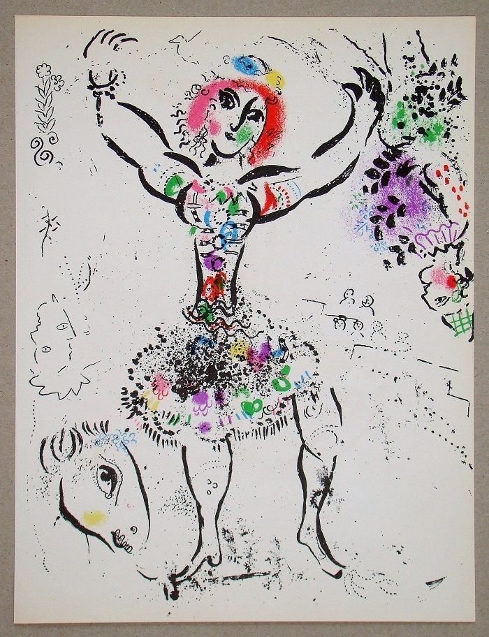 Litografía Chagall - La Jongleuse