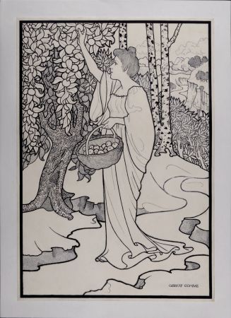 Litografía Combaz - La libre Esthétique, 1901 - Rare!