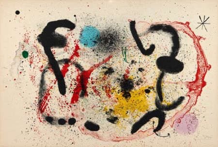 Litografía Miró - La lune rituelle