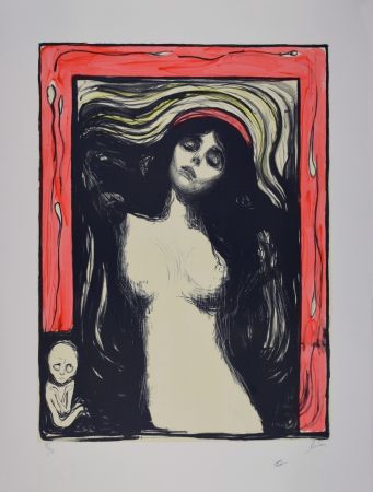Litografía Munch - La Madone / Madonna - 1895