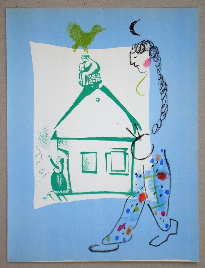 Litografía Chagall - La Maison De Mon Village