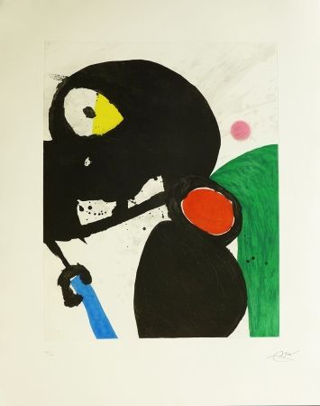 Grabado Miró - La mangeuse de crabes