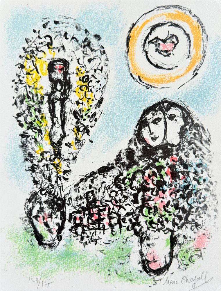 Litografía Chagall - La Mise en Mot