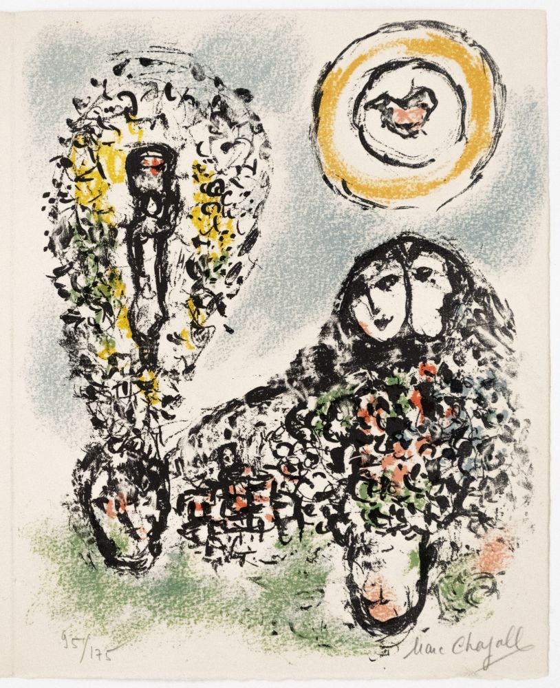 Litografía Chagall - La mise en mots