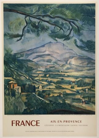 Litografía Cezanne - La Montagne Sainte-Victoire