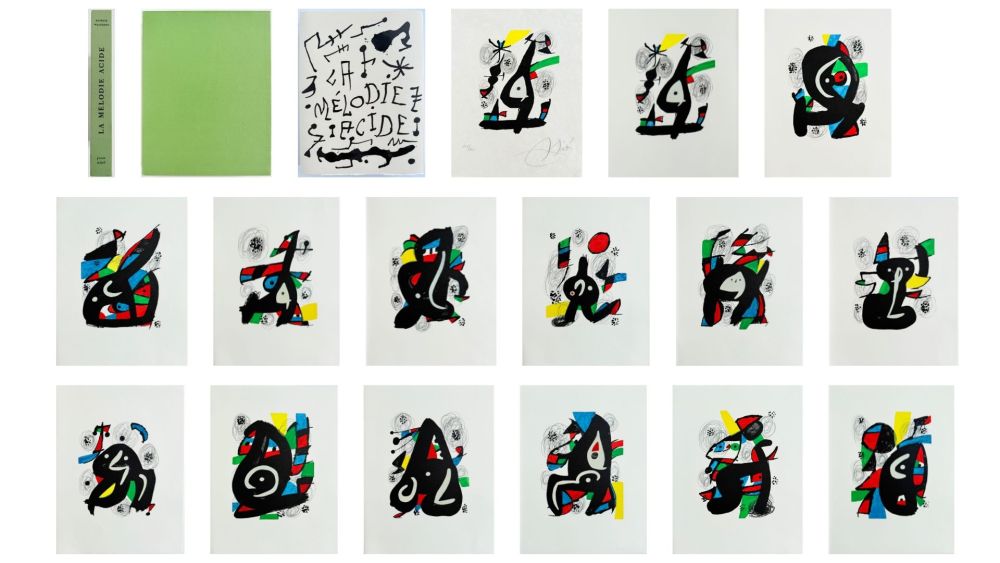 Litografía Miró - La Mélodie Acide