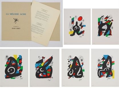 Litografía Miró - La mélodie acide