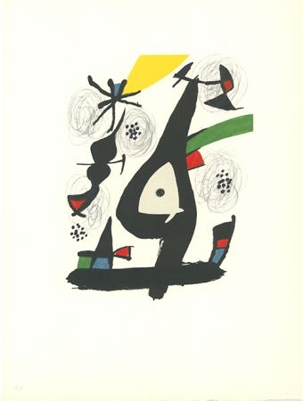 Litografía Miró - La mélodie acide - 1