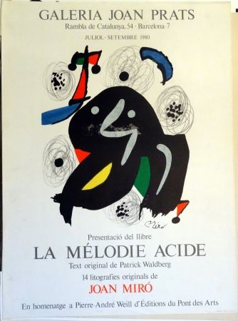 Cartel Miró - La Mélodie Acide 1980