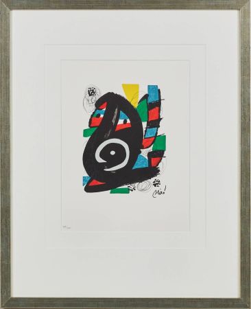 Litografía Miró - La Mélodie Acide, Planche XIV