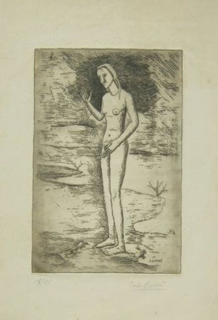Grabado Carra - La nascita di Venere, 1923