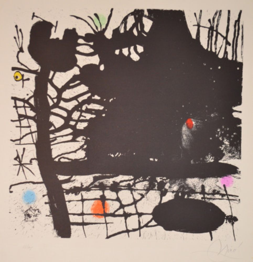 Litografía Miró - La Nuit Tentaculaire - M639