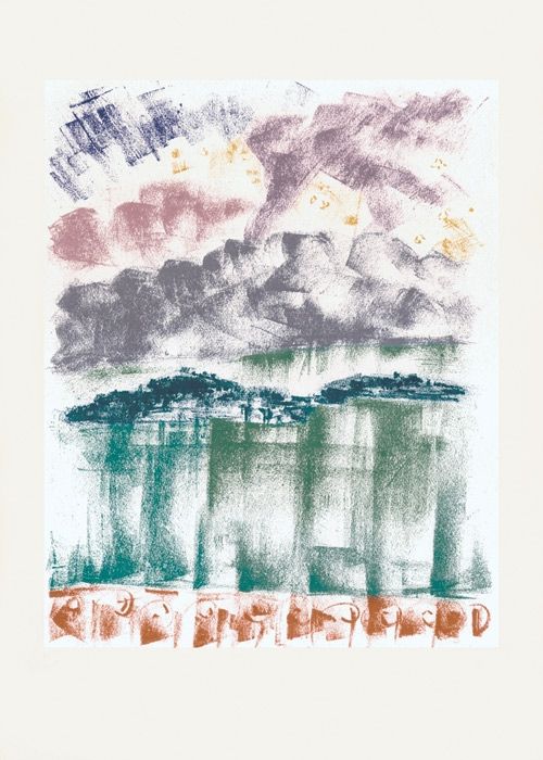 Litografía Masson - La nuit à Bellagio (Voyage à Venise)