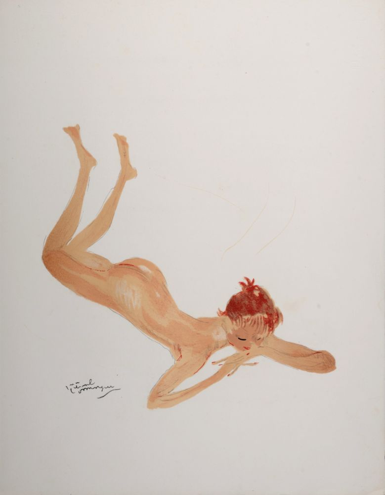 Litografía Domergue - La Parisienne : Sabine, 1956