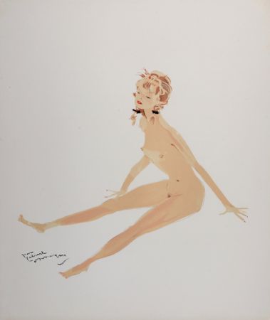 Litografía Domergue - La Parisienne : Suzette, 1956