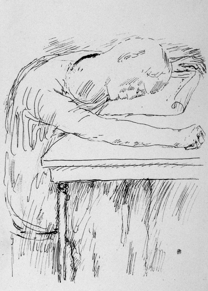 Litografía Bonnard - La pausa