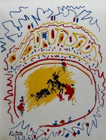 Litografía Picasso - La petite Corrida 1957