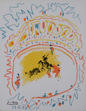 Litografía Picasso - La petite corrida, 1958