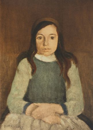 Litografía Matisse - La petite fille au serre-tête (Nini Bétron)